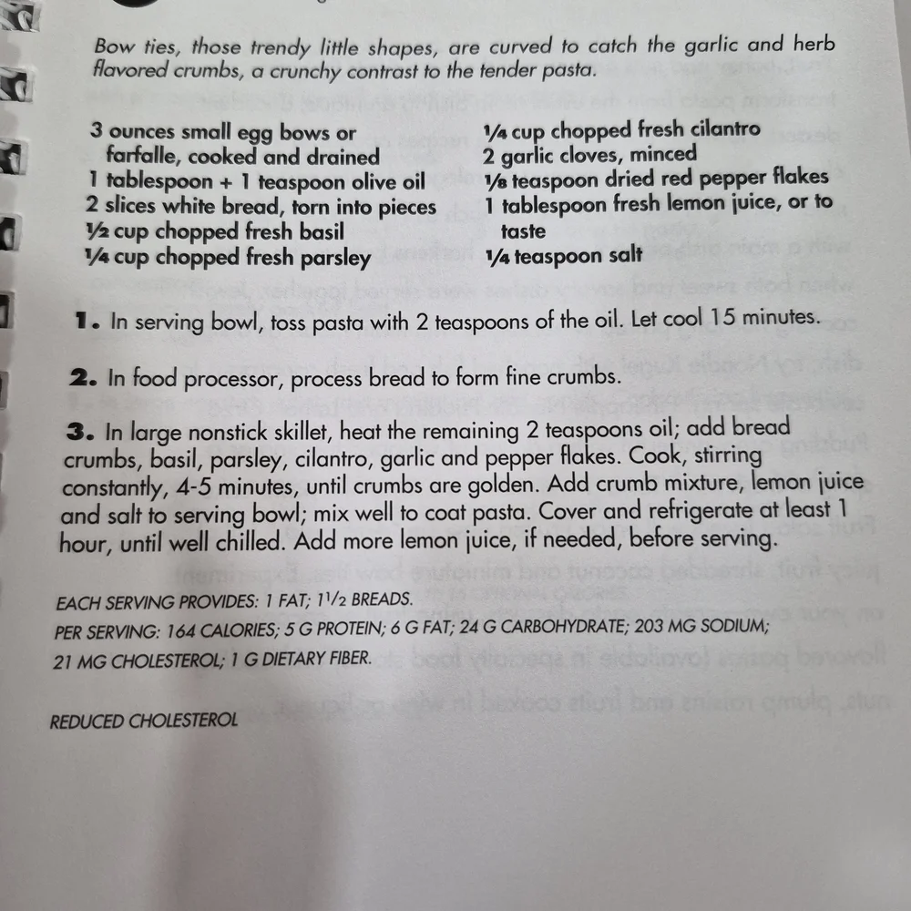 Weight Watchers Slim Ways with Pasta Cookbook